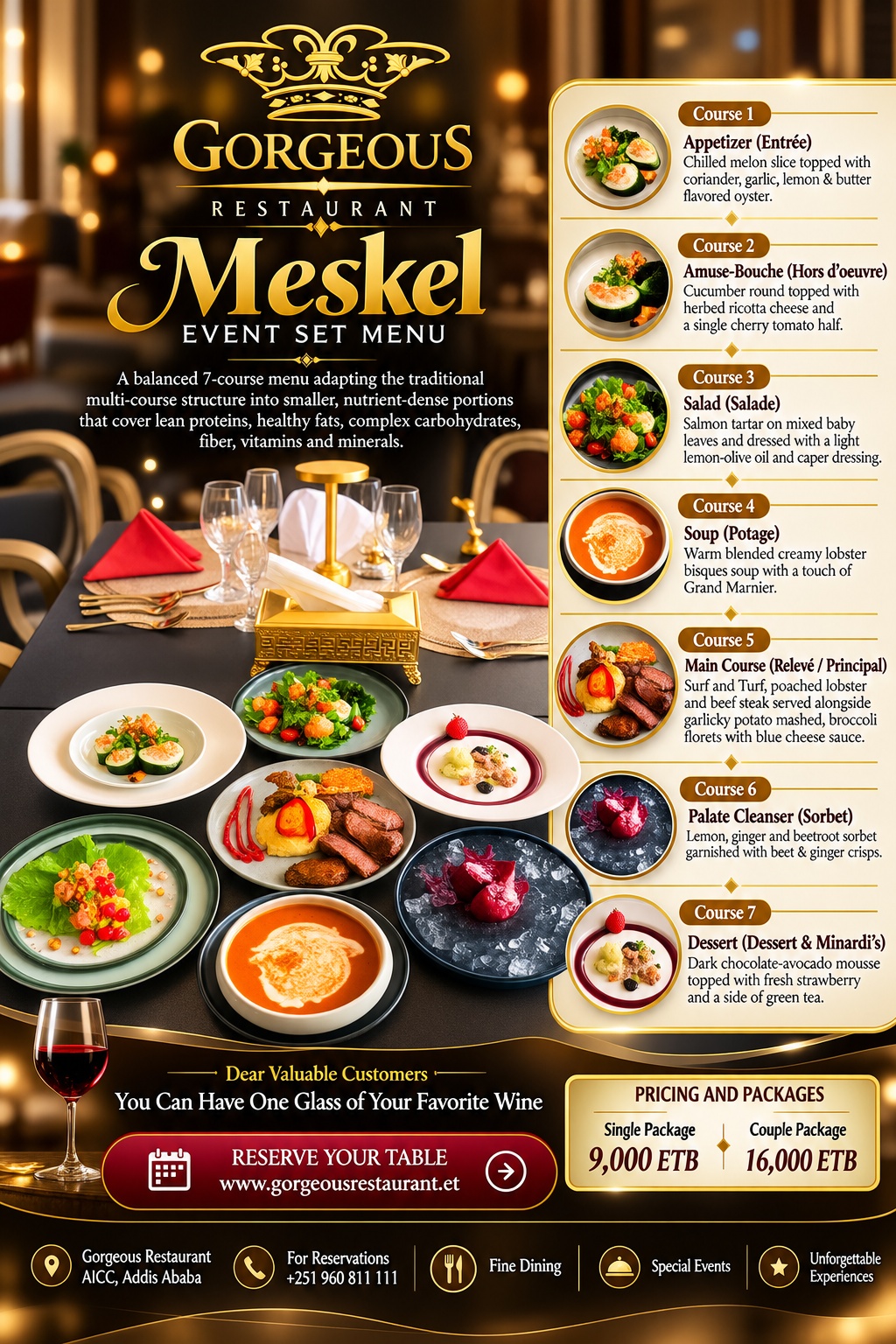 Meskel Event Set Menu